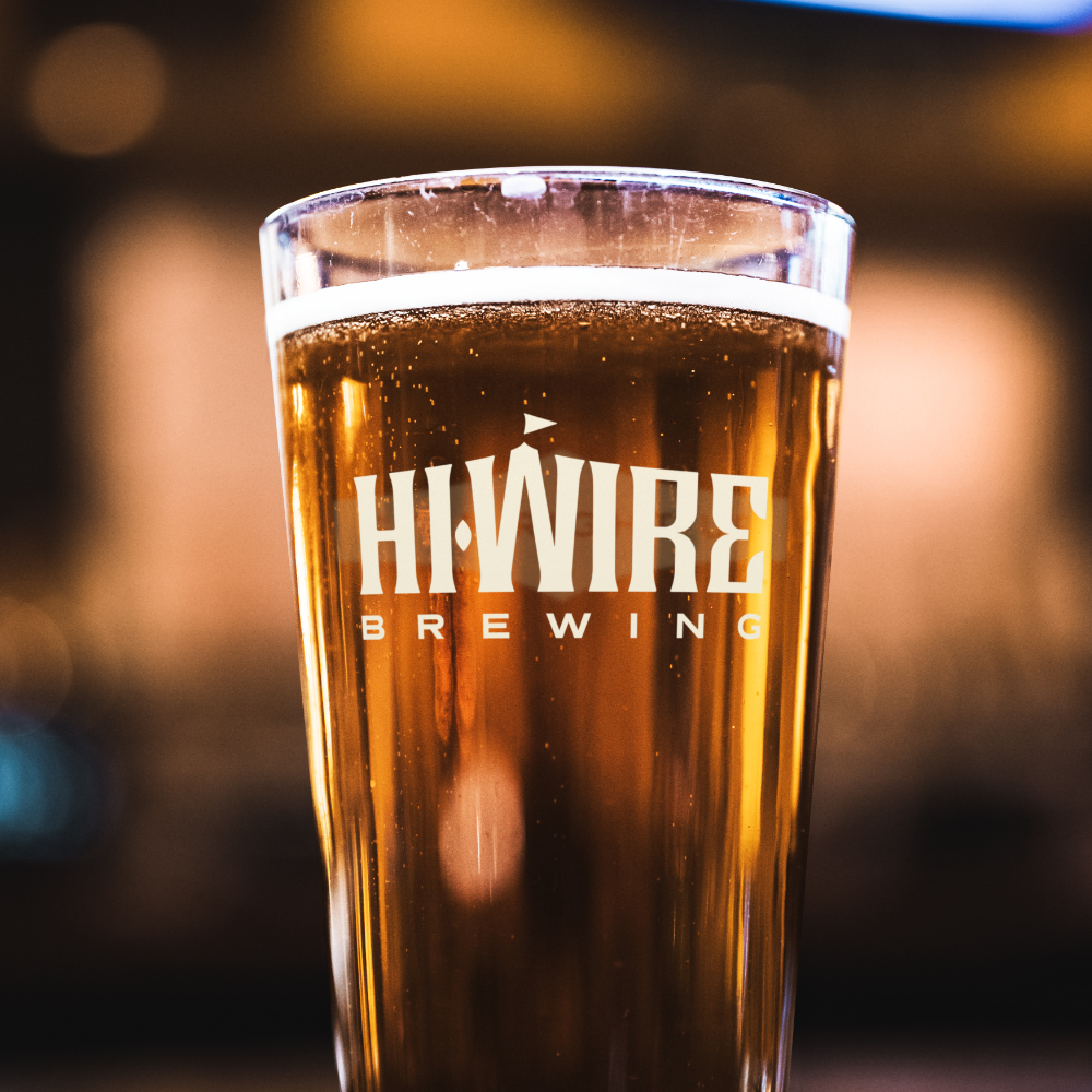 Hi-Wire Pint Glass – Hi-Wire Brewing