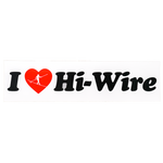 I Love Hi-Wire Bumper Sticker