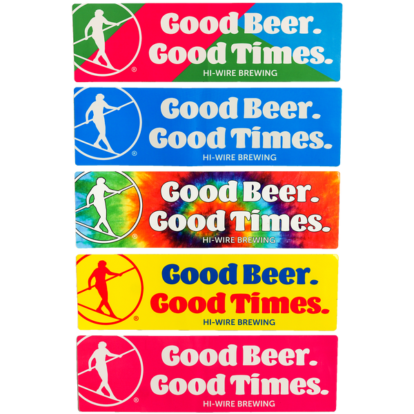 Good Beer Good Times Bumper Sticker